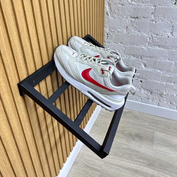metal made shoe rack wall stand for 4 pair shoes