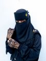 Premium Pendant Niqab with Lace and Tassel - Fashionable, Unique Design, Comfortable Fit. 