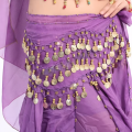 Belly dance oriental belly dance costumes Belt Women 140cm Sequins Tassels Chiffon Hip Scarf for Thailand India Arab dance Belts.