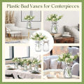 High quality diamond style plastic vase, transparent vase, suitable for table decoration, wedding, home, table decoration,. 