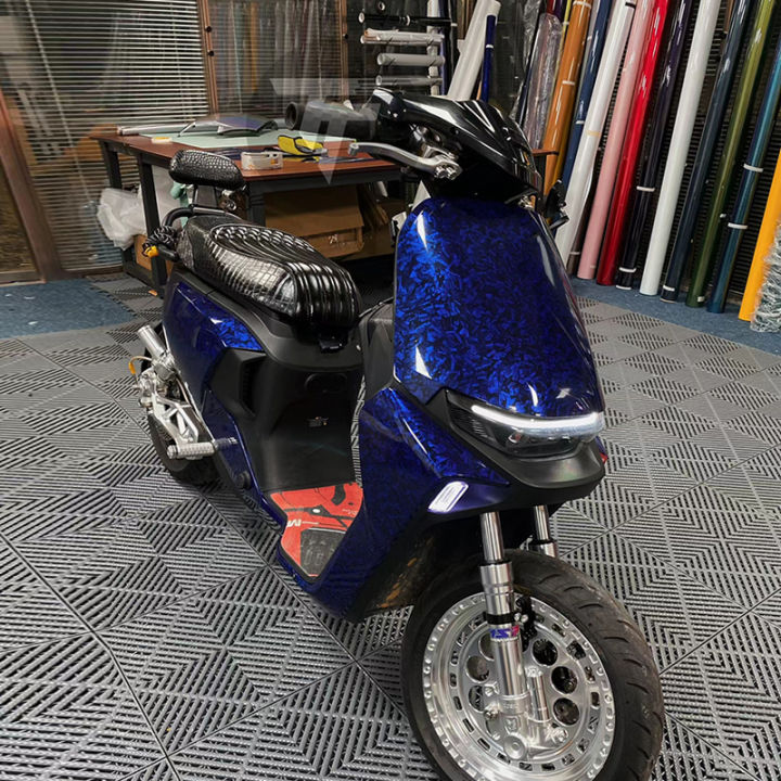 Ultra%20Glossy%20PET%20Blue%20Forged%20Carbon%20Fiber%20Vinyl%20Wrap%20Film%20Self%20Adhesive%20Car%20Motorcycle%20DIY%20Sticker%20Decal%20With%20Air%20Release%20-%20Image%203