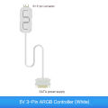 Coolcirc ARGB Controller 5V 3pin To SATA Power Supply Mini RGB Controller 3PIN Hub For Computer CPU Case Fan LED Light Radiator.