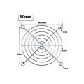 5 Pcs SilverCooling Fan Grill Metal Finger Guard Protector For 120mm 90mm 80mm Case Fans. 
