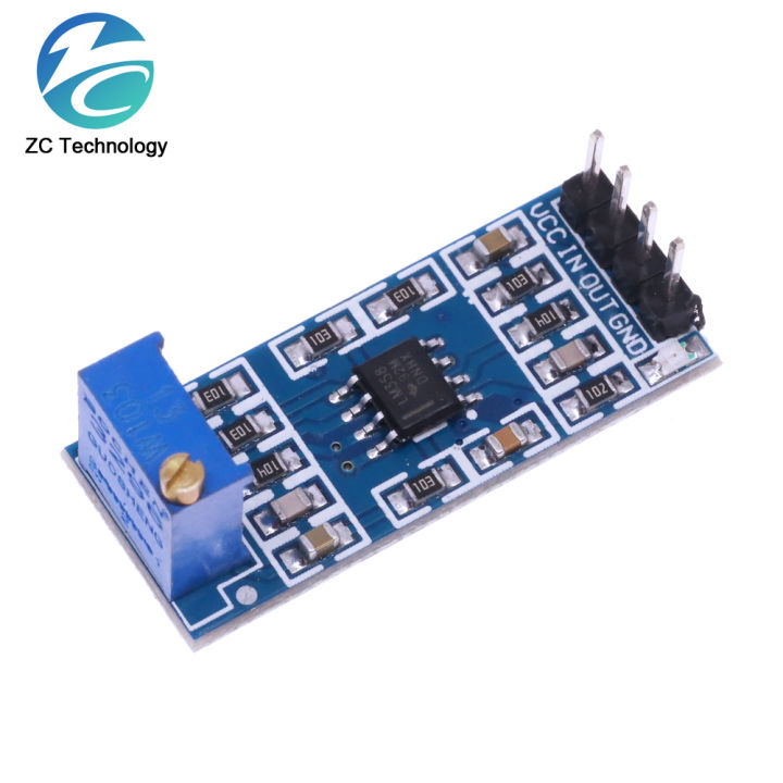 Operational Amplifier Module LM358 100 Times Gain Signal Amplification Amplifier Operational ...