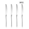 4/6/8pcs Stainless steel mirror knife set suitable for hotel restaurant family kitchen Western steak party.