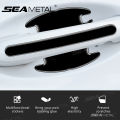 SEAMETAL Car Door Handle Bowl Stickers Anti-scratch Protective Car Door Universal Auto Handle Anti-collision Protection Strips.