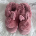 Winter Warm Home Fur Boots Womens Indoor Home Rabbit Shoe Furry Ears Footwear Indoor Bedroom Flat Heels Fluffy Ankle Boots. 