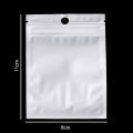 30-100pcs White Plastic Self Sealing Jewelry Bag Ring Necklace Bracelet Ziplock Storage Holder Bag Anti-oxidation Jewelry Bag.