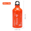 500ml Gasoline Fuel Bottle Petrol Kerosene Alcohol Liquid Gas Tank Fuel Storage Bottle for Outdoor Camping Multi Fuel Oil Stove. 