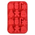 Silicone Christmas Chocolate Molds Snowflake Xmas Tree Gingerbread Man Candy Cookie Moulds DIY Baking Tool New Year Cake Decor. 