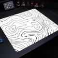 Patterned lines mouse pad - various sizes-square -computer office game table pad -  non-slip, small decorative desktop pad. 