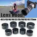 40.5/43/46/49/52/55/58/62/67/72mm Metal LENS HOOD for  for  Camera Accessories Universal Sunshade. 