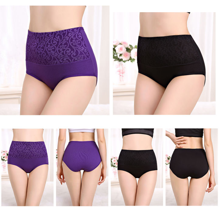 3Pcs%20Cotton%20Panties%20for%20Women%20Plus%20Size%20Underwear%20High%20Waist%20Abdominal%20Briefs%20Female%20Girl%20Postpartum%20Recovery%20Panties%20Women's%20-%20Image%204