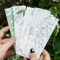 Mr. Paper 20pcs/Box Relief Flowers Bookmark Fresh Literature and Art Style Journal Decoration Reading Bookmarks Stationery. 