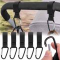 2/3/5pcs Baby Stroller Hook Strollers Accessory Aluminum Alloy Hooks Hook and Loop Fasteners Diaper Bag Hanger Organizer Hook.