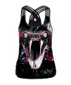 Large Size Women Clothing Casual Fitness Short Knitted Off Crop Top Sleeveless Tank Top Gym Workout Sports Shirts Halloween.