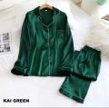 Plain Silk Night Dress For Girl/Silk Night Suit For Women/Girls/Silk Sleepwear For Women/Silk Nightwear for women pjs for women. 