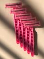 Original MAX Lady Razor 🪒/ Bikini Razor / Safety Razor, For Women & Girls, Shaved Hairs For a Private Parts, Legs & Hand Smoothly, Long Handle Pack Of 5. 