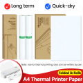 PeriPage 100 Pages Folded A4 Thermal Printer Paper Rolls for Long-lasting 210mm for A40 Portable Printer Universal. 