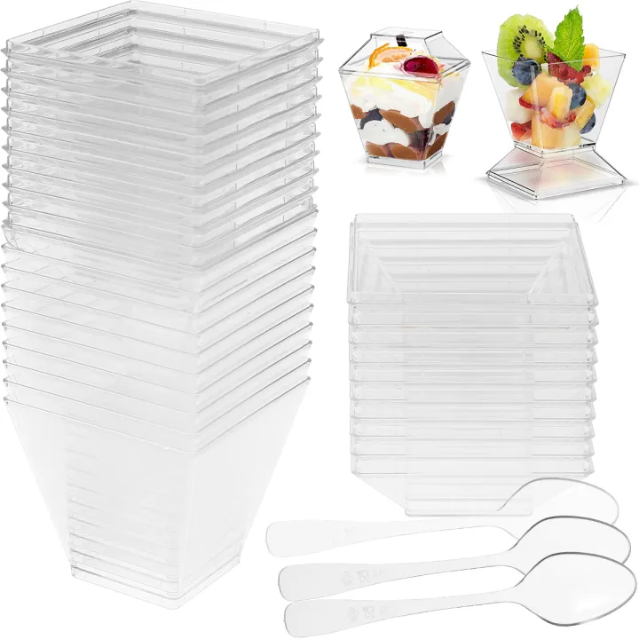 50Pcs%20Dessert%20Cup%20with%20Lid%20Spoon%20Clear%20Plastic%202oz/60ml%20Mini%20Dessert%20Pot%20Disposable%20Cups%20for%20Dessert%20Pudding%20Mousse%20Yogurt%20Snack%20-%20Image%207