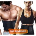 ComfortFit Waist Trimmer: Soft Cotton Slimming Belt for Back Pain Relief, Burn Belly Fat - Free Size. 
