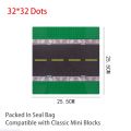 City Street View Road BasePlate Building Blocks 32*32 Dots Blocks DIY Toys Parking Lot Football Basketball Court Mini Bricks. 
