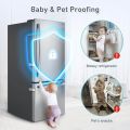 Child Proof Refrigerator Locks, Fridge Locks for Kids Safety, Freezer Door Latches with Sticky 3M Adhesives for Baby.