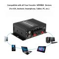 AK170 Mini Digital Power Audio Car Amplifier Blue Light Stereo Audio Amplifier for Home Theater Club Party Music 200Wx2 Power. 