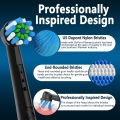 4PCS CrossAction Replacement Brush Heads For Oral B Trizone Triumph Vitality D100 D12 D16 D36 Electric Toothbrush. 