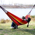 New Creative Canvas Single Hammock Outdoor Courtyard Sleeping Hammock Camping Indoor Children's Swing Thick Striped Hammock. 