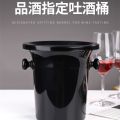 Black Wine Barrel Spittoon 1L/3L - Wine Tasting Spittoon for Cellar Kitchen Restaurant Wine Bar Home Use.