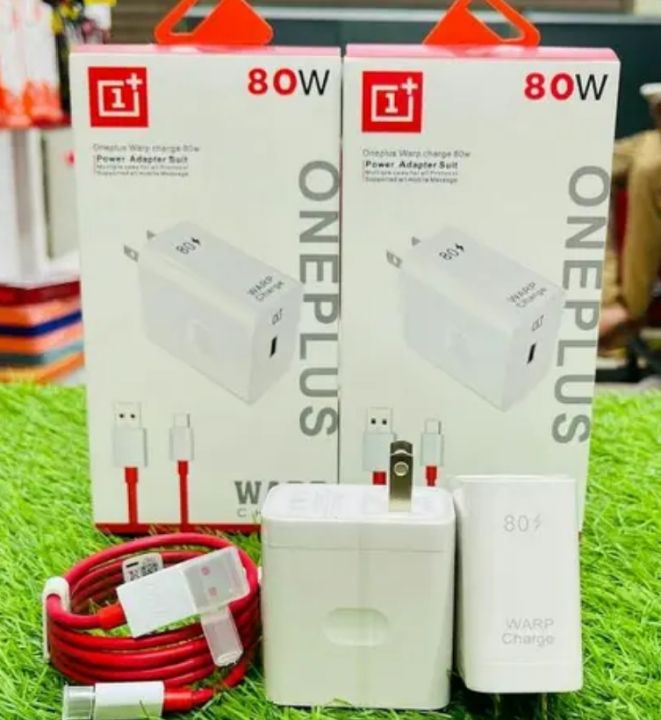 1plus 80 OnePlus Super Vooc 80W Adapter USB A-To-C Warp Charger | Daraz.pk