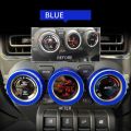 Car central air conditioning knob aluminum alloy decorative ring 3pcs set suitable for 2019+ Suzuki Jimny JB64/JB74. 