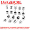 10PCS 6x30mm Glass Fuse Tube Fuse 6*30mm 250V 0.5A 1A 2A 3A 4A 5A 6A 8A 10A 12A 15A 20A 25A 30A Fast Fusing High Quality Fuse. 