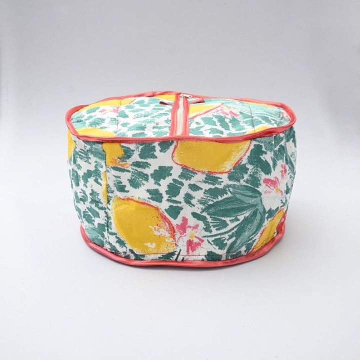Zipper Roti Cover,handmade kitchen item,fabric hotpot,food warmer