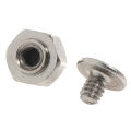 10Set High Quality Metal Mounting Kit Stand Off Screw For ASUS ITX Motherboard M.2 Low Short Screw Sliver. 