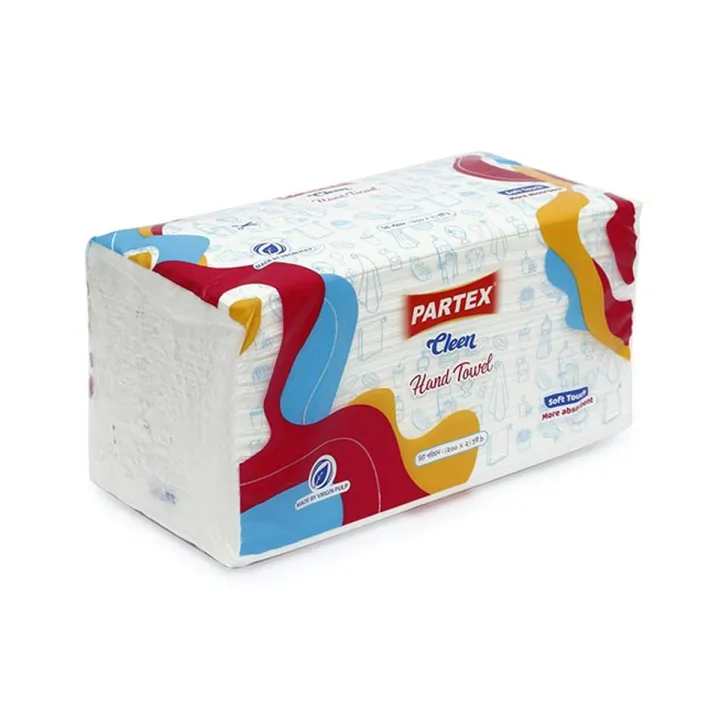 Partex%20Hand%20Towel%20200%20pcs%20x%202%20ply%20(white)%20Poly%202%20pcs%20combo%20pack%20-%20Image%202