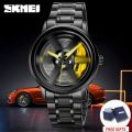 SKMEI 1787 Rotation Wheel Stainless Steel Watch for Men. 