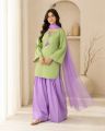 3 Pcs women's stitched cotton plain suit. 