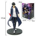 In Stock Solo Leveling (Anime Version) Figure -Sung Jinwoo Action Figure 21cm PVC Collect Model Figure Display Anime Merchandise. 