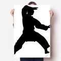 China Martial Art Shaolin Kung Fu Pattern Sticker Decoration Poster Playbill Wallpaper Window Decal. 