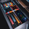 Black Mouse Pad Star Trek Laptop Offices Mousepad Desktop Decor Extended Pads Pc Keyboard Mice Mat Large Gamer Table Mat Playmat. 