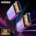 NIERBO DisplayPort Cable 8K DP 1.4Cable 8K@60Hz 4K@144Hz Braided High Speed Display Port Cable Compatible with TV Monitor Laptop.