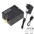 ADC Latest Analog To Digital Converter Optical Coax RCA Toslink Audio Sound Adapter SPDIF Adaptor for  TV for Xbox 360 DVD. 