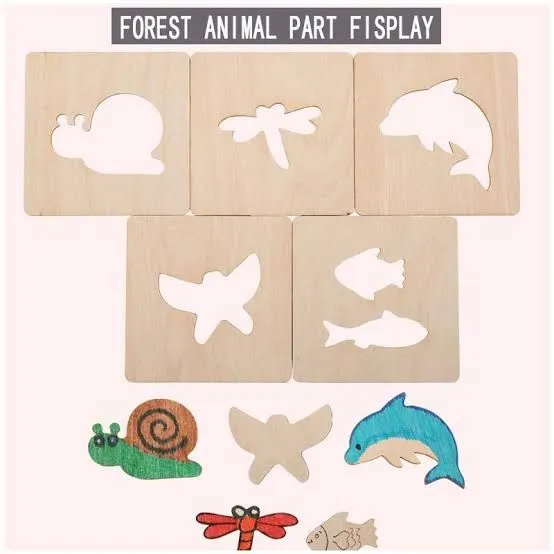 Kids%20Wooden%20Drawing%20Stencils%20Kit%20With%20Puzzle%2024%20Pes%2012%20Inner%2012%20Outer%20-%20Image%206