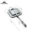 CAMPINGMOON TT-1315 Double-Sided Non-Stick Bread Sandwich Toast Clamp Multi-Purpose Camping Breakfast Clip Pan Baking Tray.