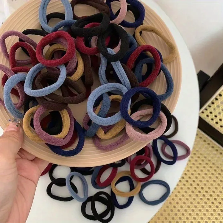 50PCS/Set%20New%20Women%20Girls%20Candy%20Colors%20Nylon%20Basic%20Scrunchie%20Hair%20Tie%20Ponytail%20Hold%20Hair%20%20Bands%20Fashion%20Hair%20Accessories%20-%20Image%204