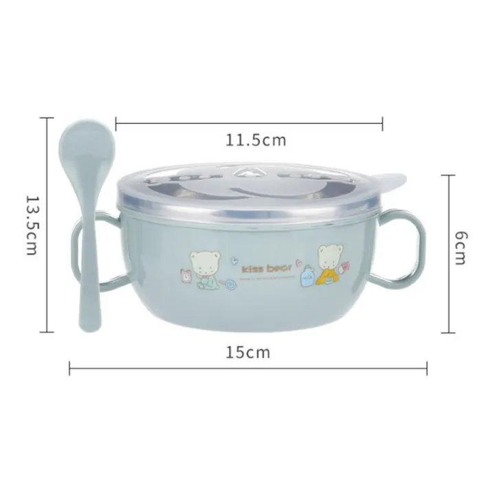 Baby%20Feeding%20Bowl%20Stainless%20Steel%20Insulation%20Bowl%20Spoon%20Set%20Children%20-%20Image%203