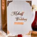 Customised velvet nikkah bookler. 