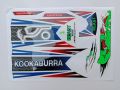 New 3D 2024 Latest KOOKABURRA BEAST Green Edition Top Quality Cricket Bat Sticker For Professional Players. 